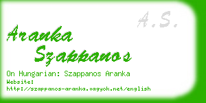 aranka szappanos business card